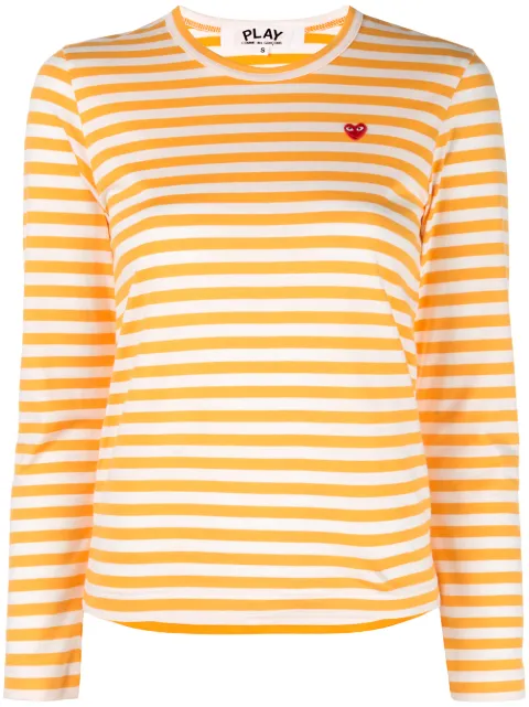 comme des garcons play yellow