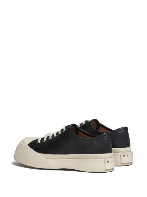 【関税&送料込】Marni Black Leather Pablo Sneakers MARNI Pablo leather platform sneakers | NET-A-PORTER