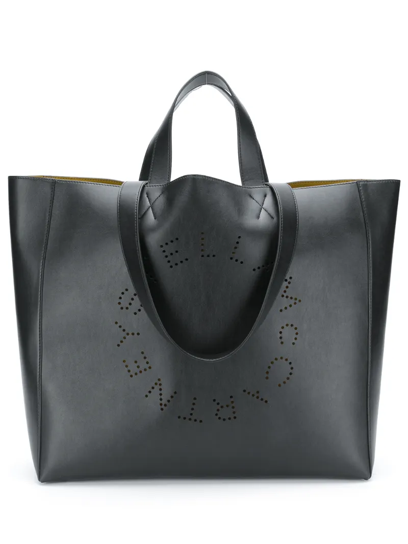 Stella McCartney сумка-тоут с перфорированным логотипом
