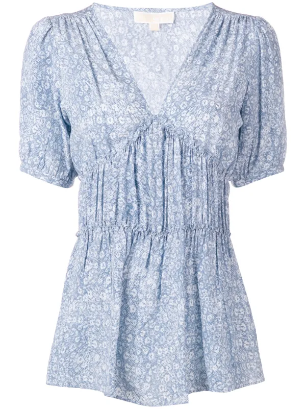 michael kors blouses blue