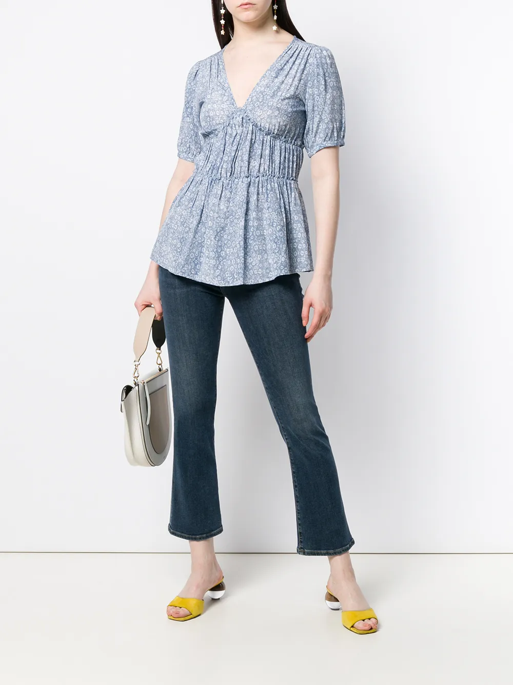 Michael Michael Kors Blouse met bloemdessin - Blauw