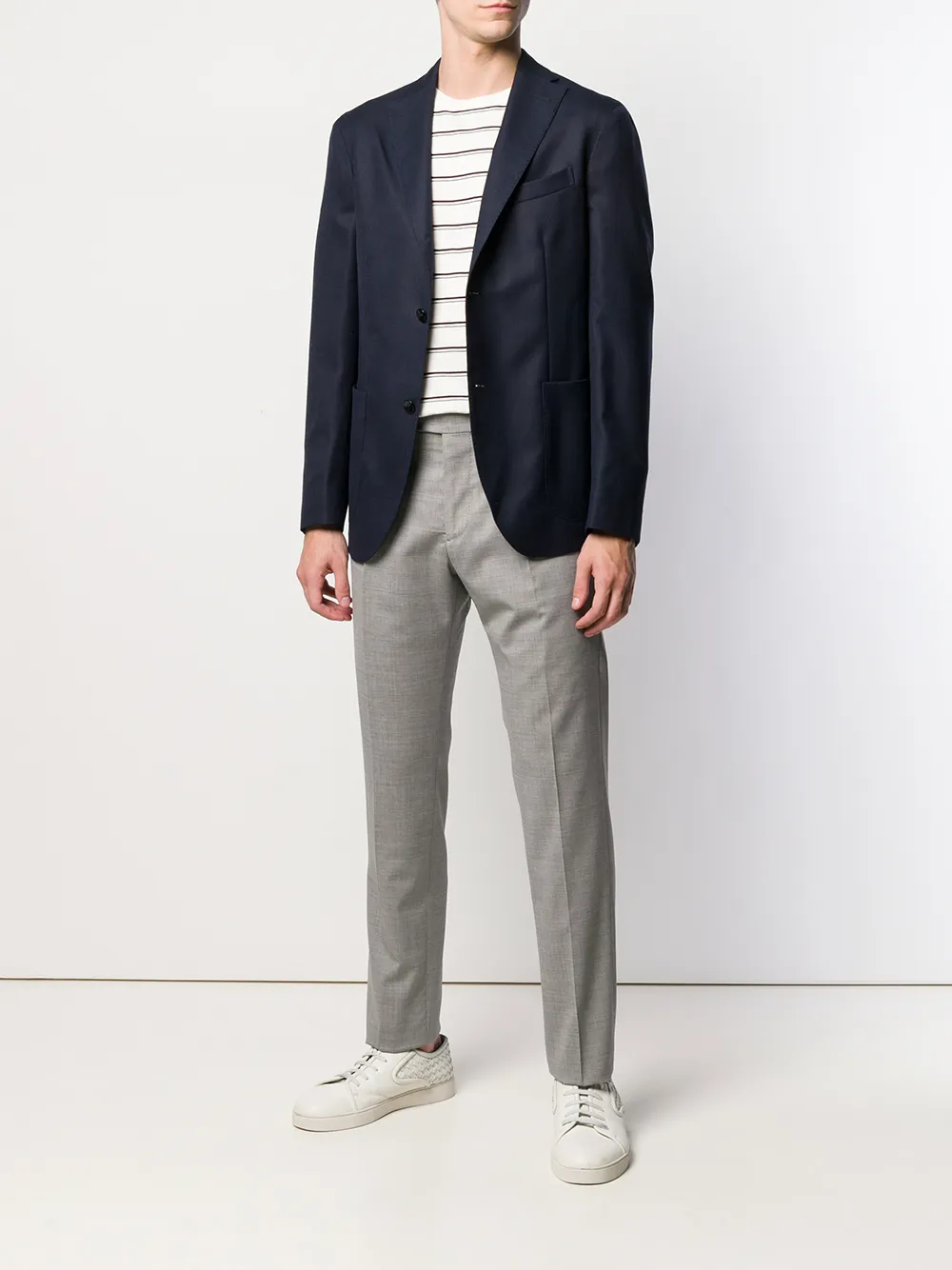 Berwich Slim-fit broek - Grijs