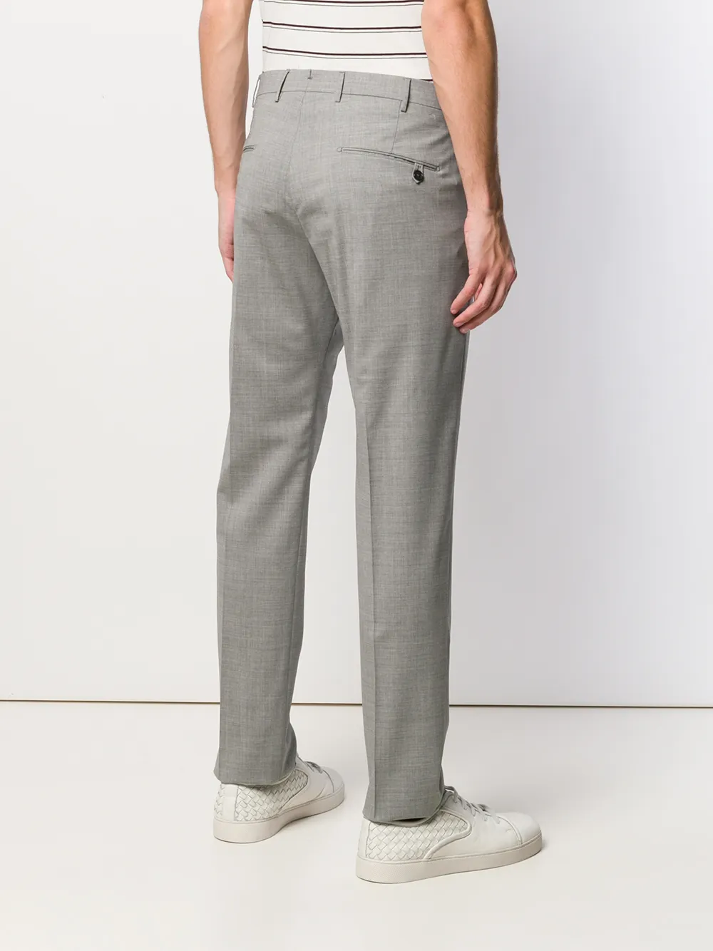 Berwich Slim-fit broek Grijs