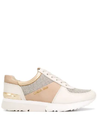 michael michael kors allie floral appliqu¨¦ leather sneaker