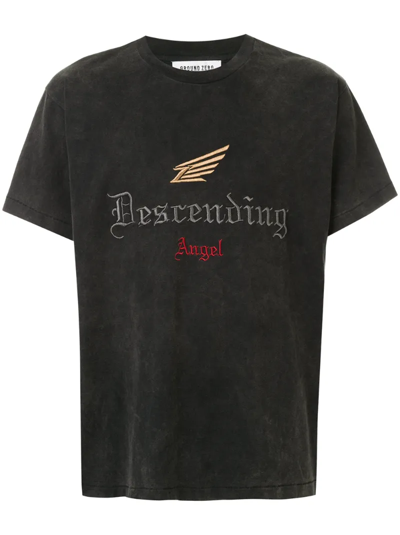 Ground Zero Descending Angel embroidered T-shirt