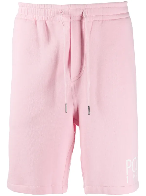 mens pink jersey shorts