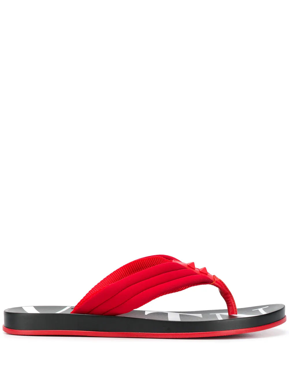 Valentino Slippers VALENTINO VALENTINO GARAVANI VLTN FLIP FLOPS - RED