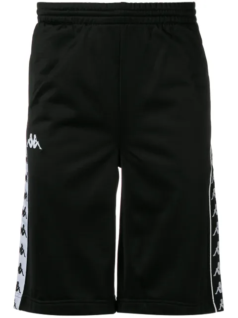Kappa Logo Track Shorts In Black