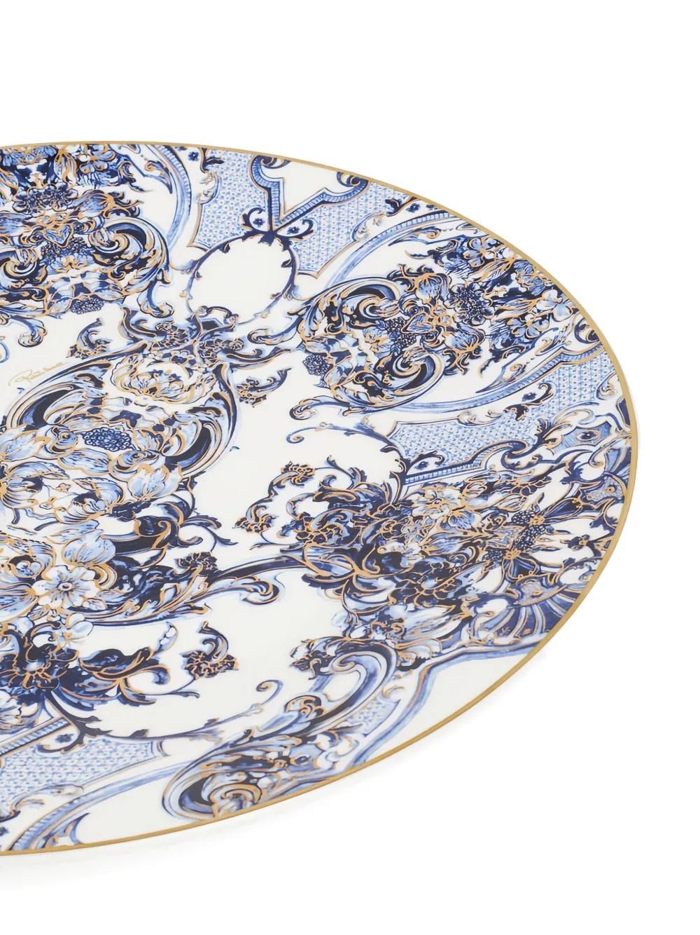 Roberto Cavalli Home Azulejos Bread Plate In Blue