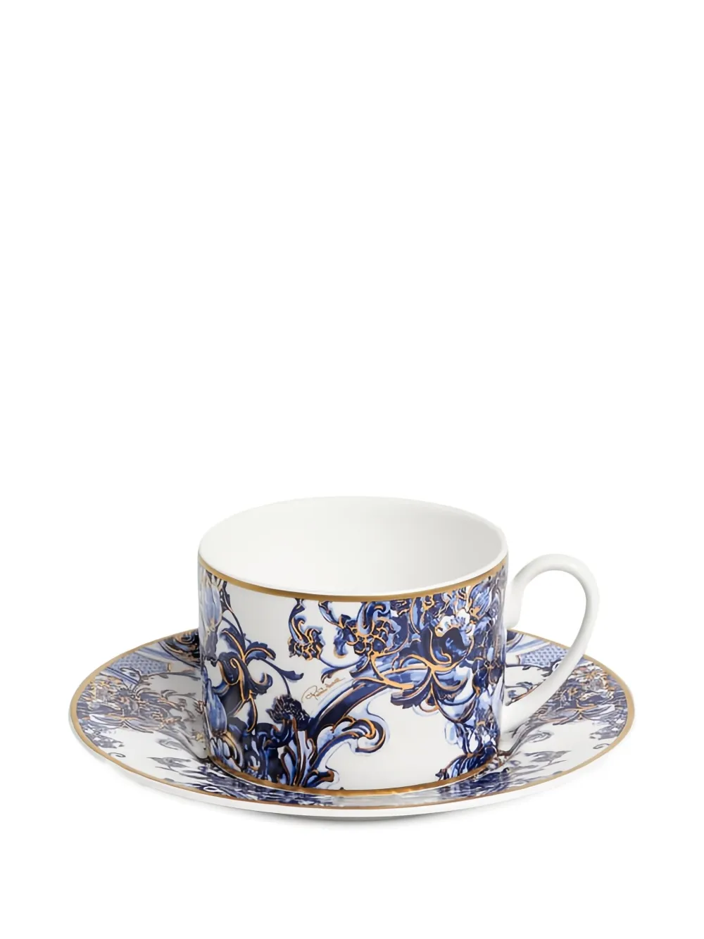 Roberto Cavalli Home Azulejos cup and saucer tea (two-person setting) | Tea & Coffee | Image 2