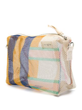 striped mesh crossbody bag展示图