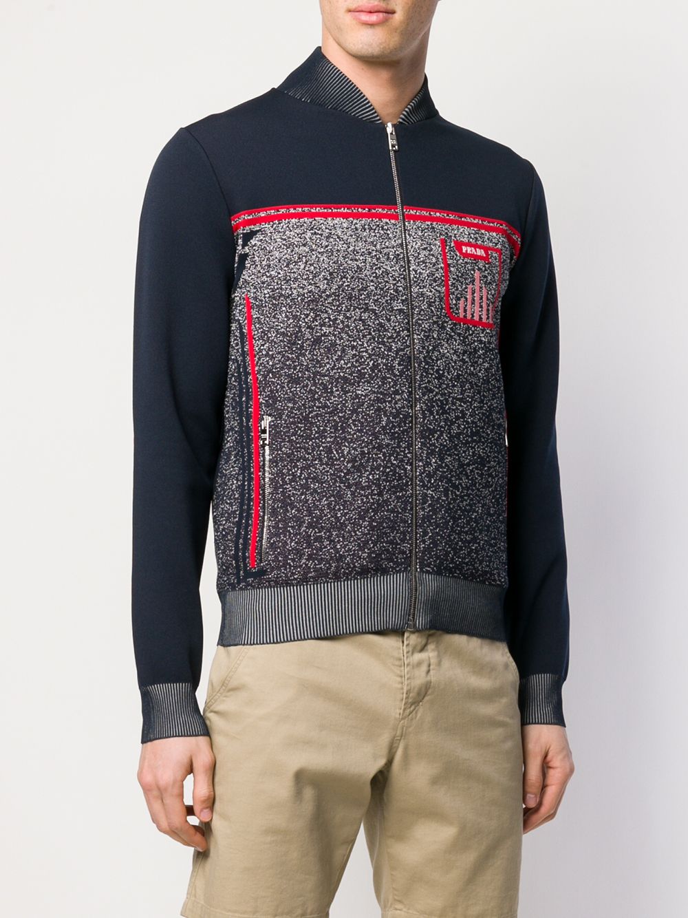 фото Prada свитер на молнии с логотипом