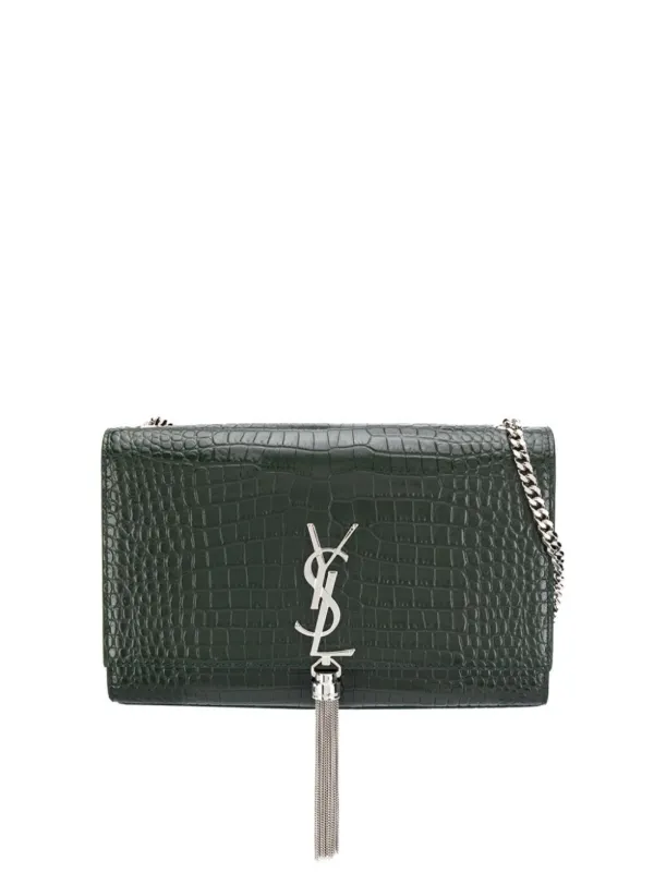 ysl white bag with tassel