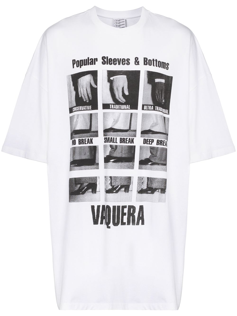 фото Vaquera футболка оверсайз с графичным принтом