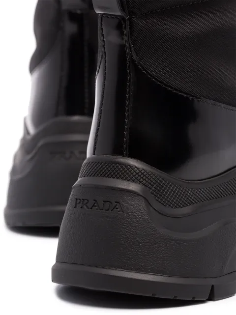 lugged combat boot prada