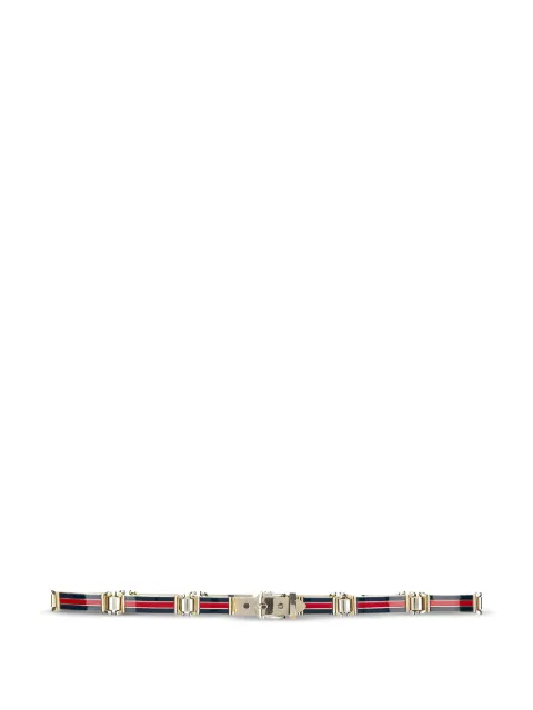 Gucci Pre-Owned 1980s Web-stripe enamel belt