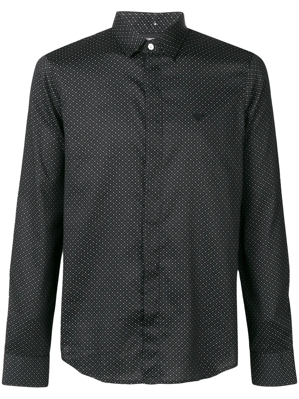 Emporio Armani Camicia a pois - Nero
