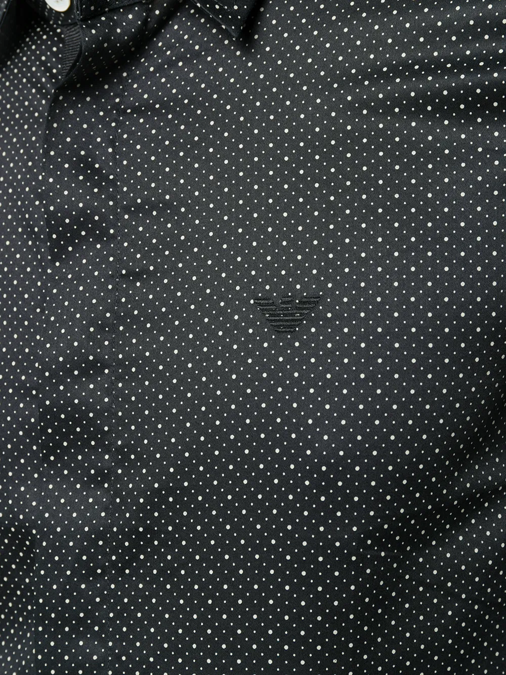 Emporio Armani Shirt met polka dots Zwart