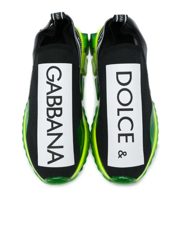 dolce and gabbana sorrento knitted trainers