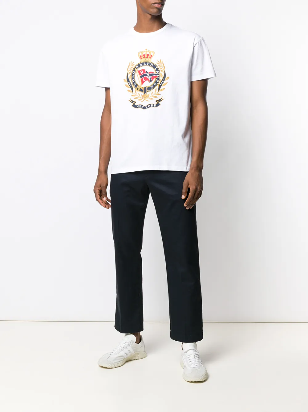 фото Polo ralph lauren футболка с круглым вырезом и логотипом