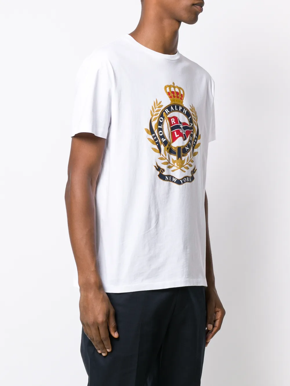 фото Polo ralph lauren футболка с круглым вырезом и логотипом