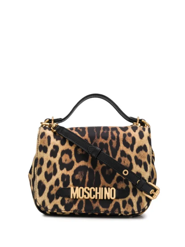 moschino leopard print bag