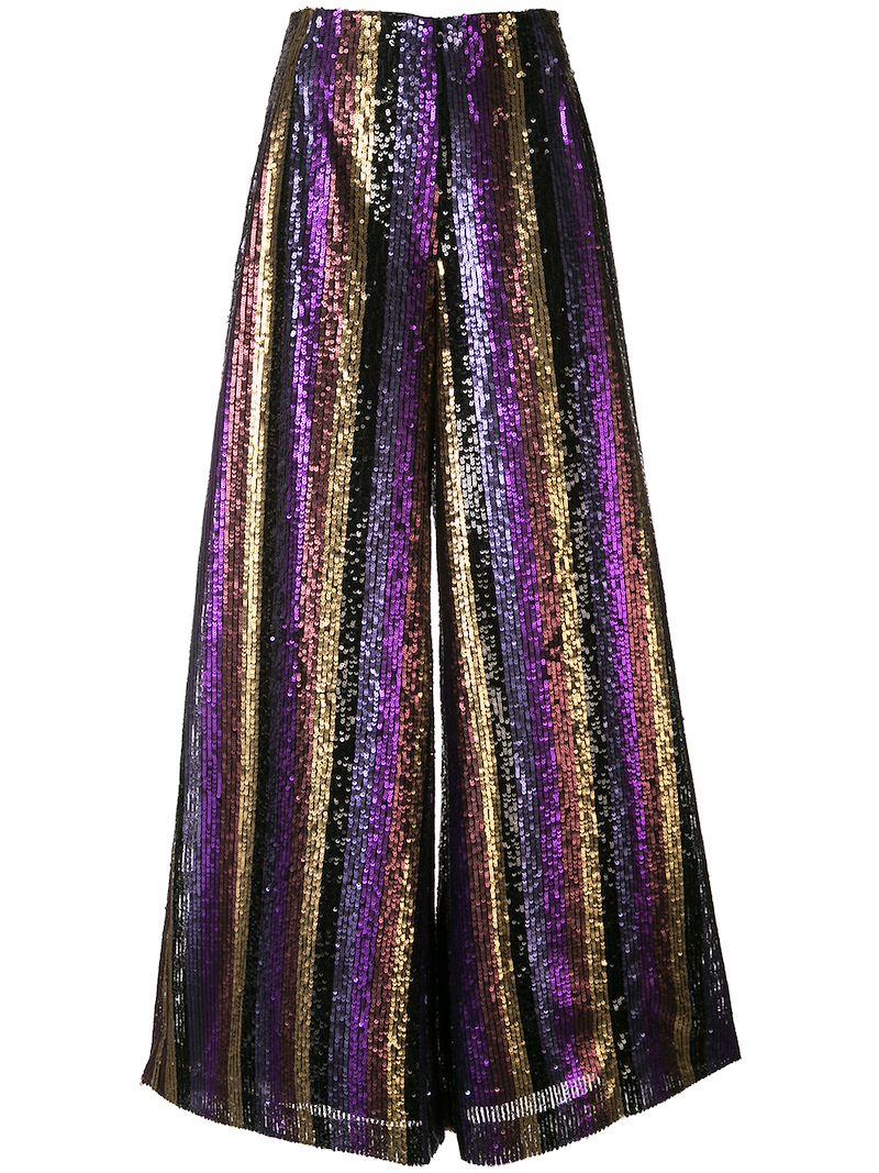 Semsem striped sequin palazzo pants