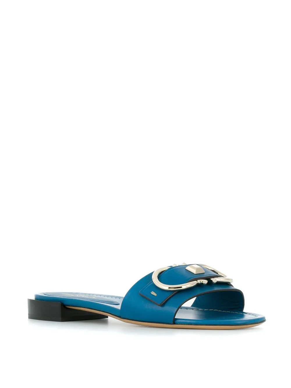 Ferragamo Gancio slippers Blauw