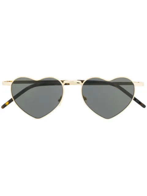 Saint Laurent Eyewear lentes de sol con armazón en forma de corazón