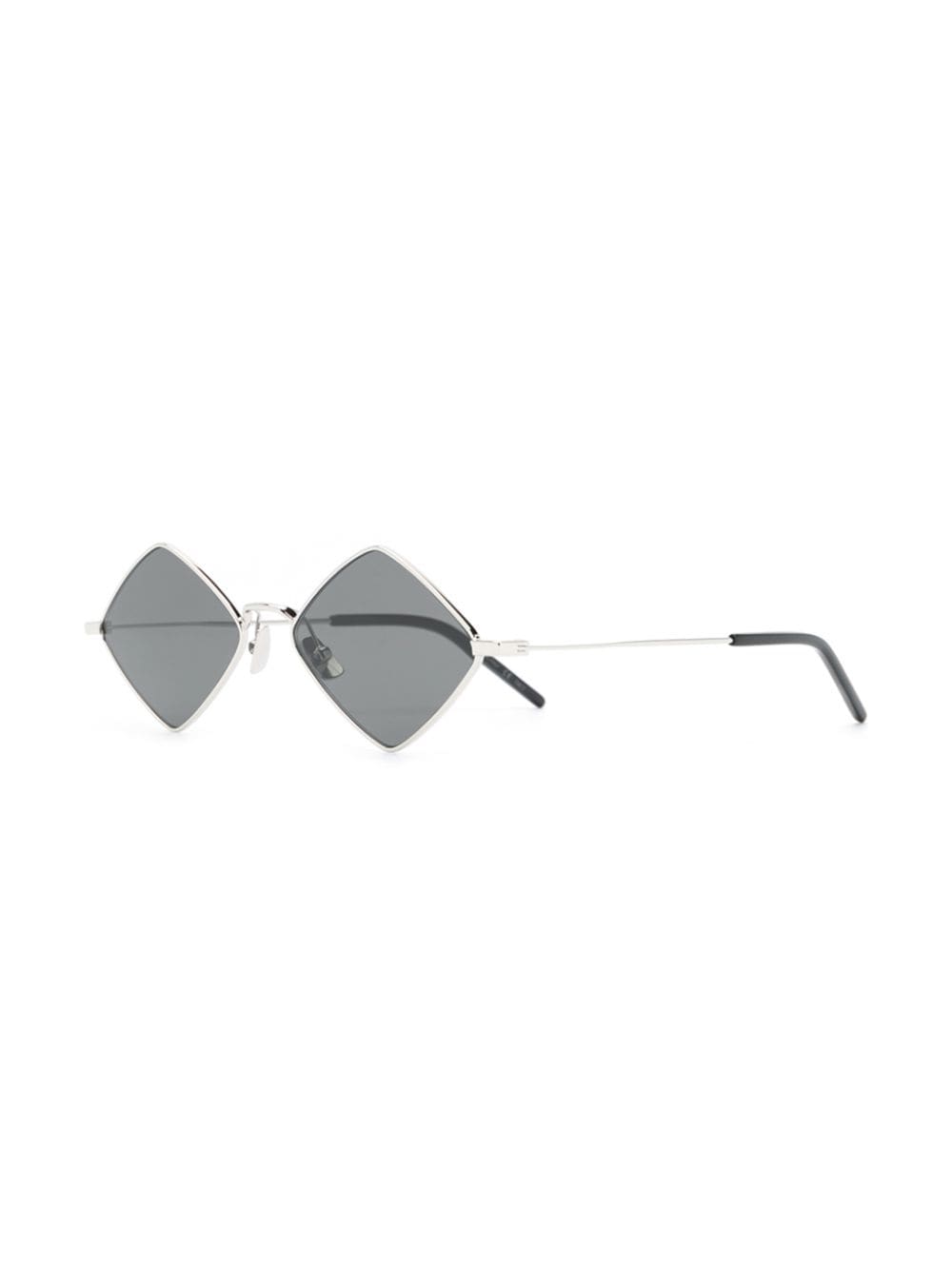 Shop Saint Laurent Diamond-shape Sunglasses In Black
