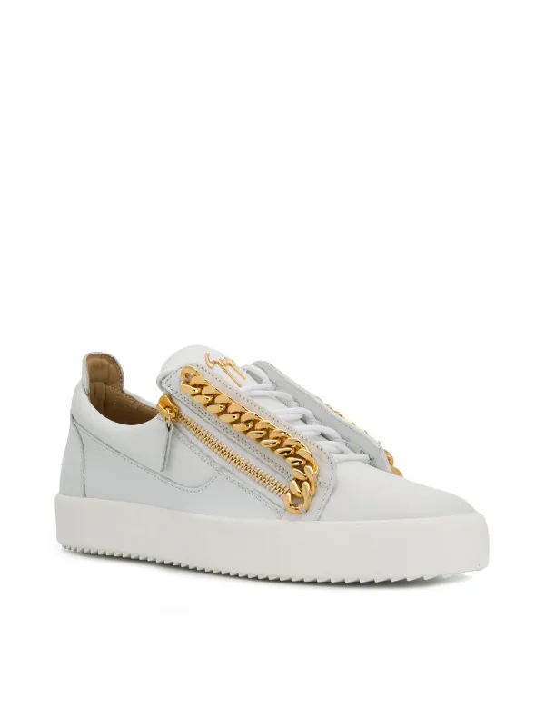 giuseppe zanotti chain sneakers