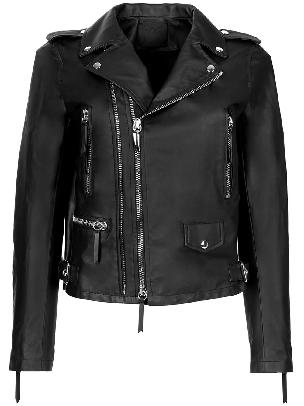 

Giuseppe Zanotti Kian leather biker jacket - Black