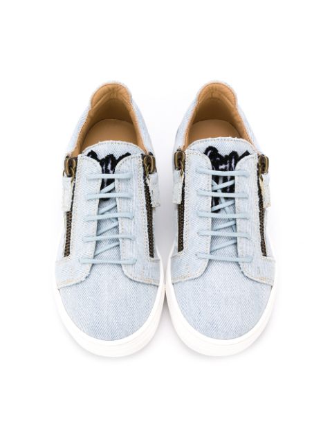 Giuseppe Junior Frayed Edge Sneakers - Farfetch