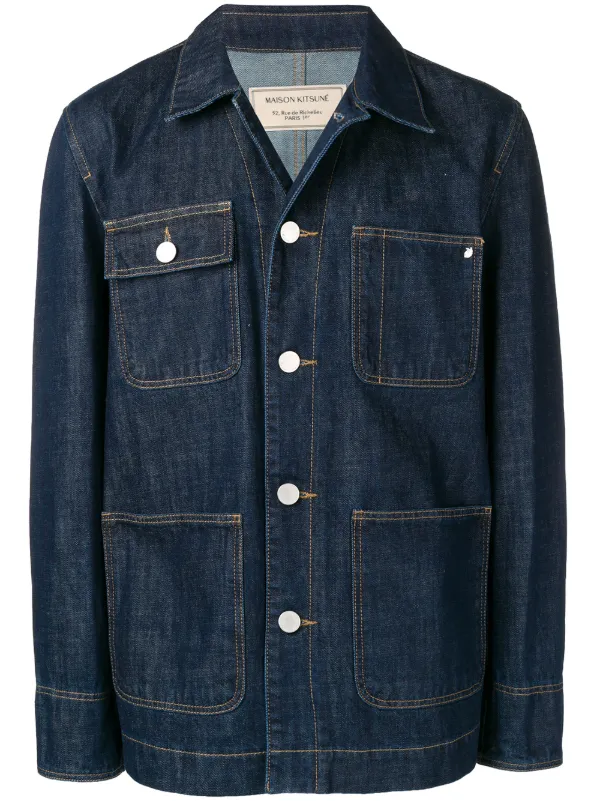 maison kitsune denim jacket