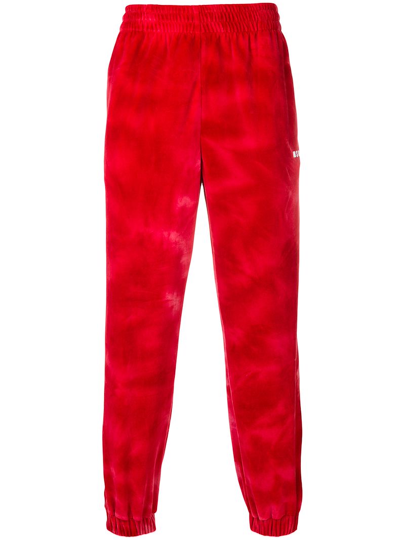 MSGM бархатные зауженные брюки