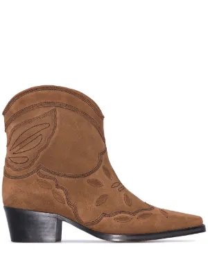 Marine Cowboy En Bleu Boots Femme Cuir BCQrdeoxW