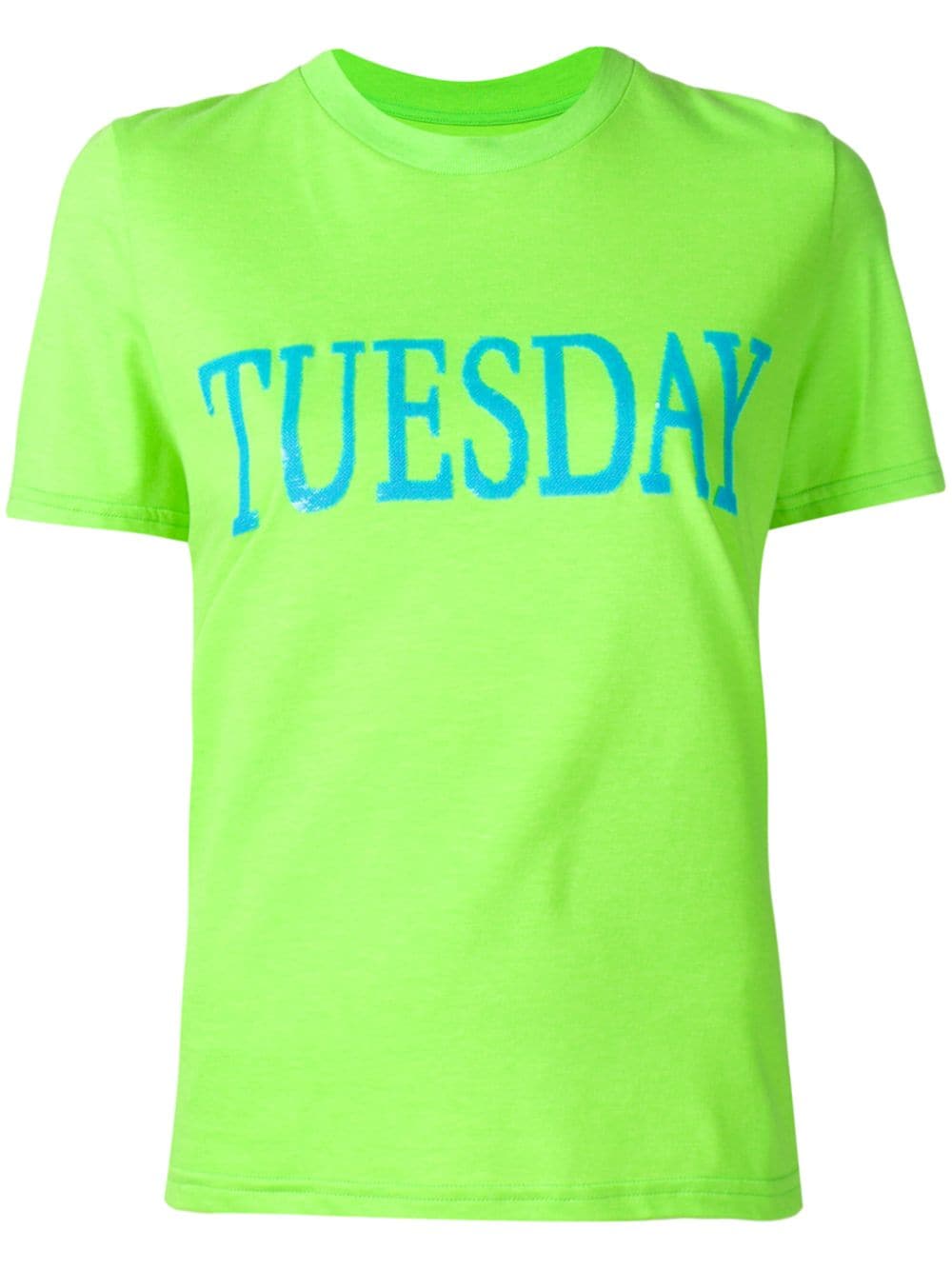 ALBERTA FERRETTI ALBERTA FERRETTI RAINBOW WEEK TUESDAY T-SHIRT - GREEN