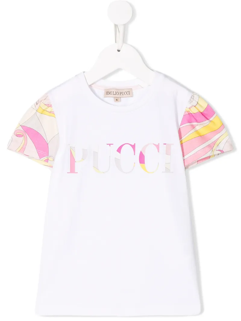 Emilio Pucci Junior футболка с контрастными рукавами