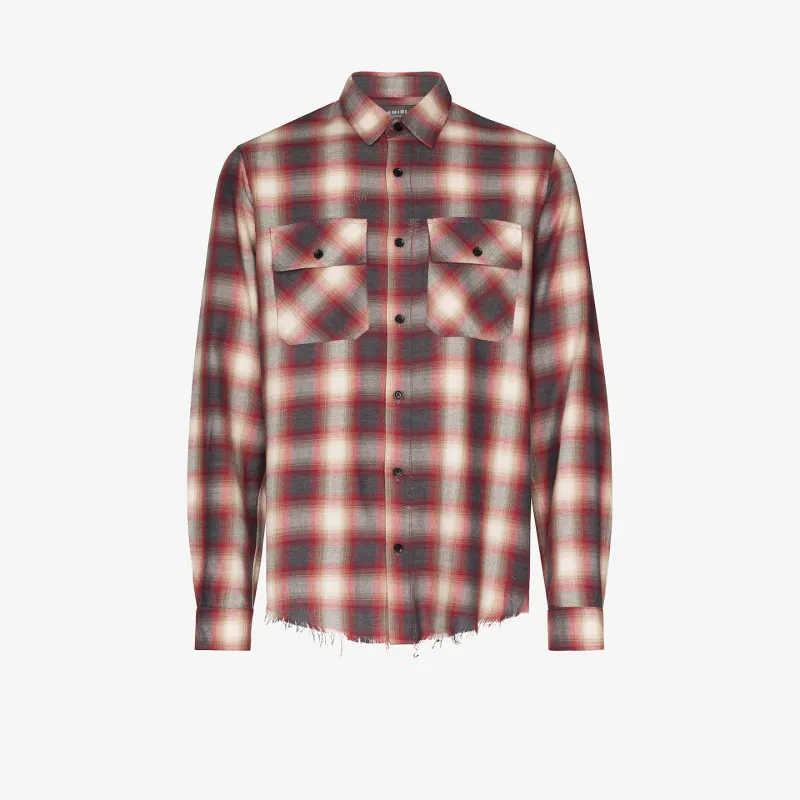 Amiri Check Print Flannel Shirt 5 Star Wedding Boutique