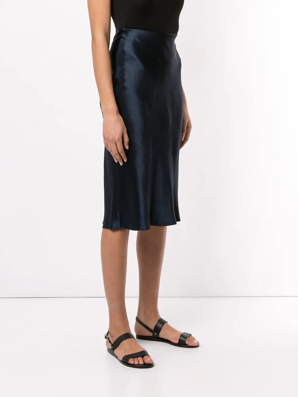  Vince High-waisted Midi Skirt - Blue 