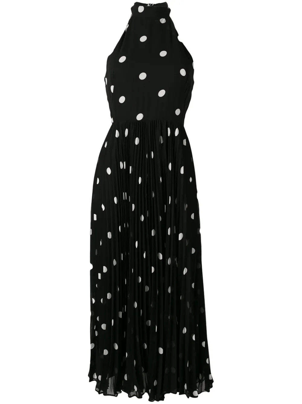 Zimmermann Dresses ZIMMERMANN POLKA DOT PLEATED DRESS - BLACK