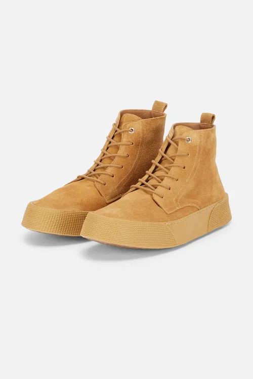 Vulcanised Lace Boots - AMI PARIS OFFICIAL