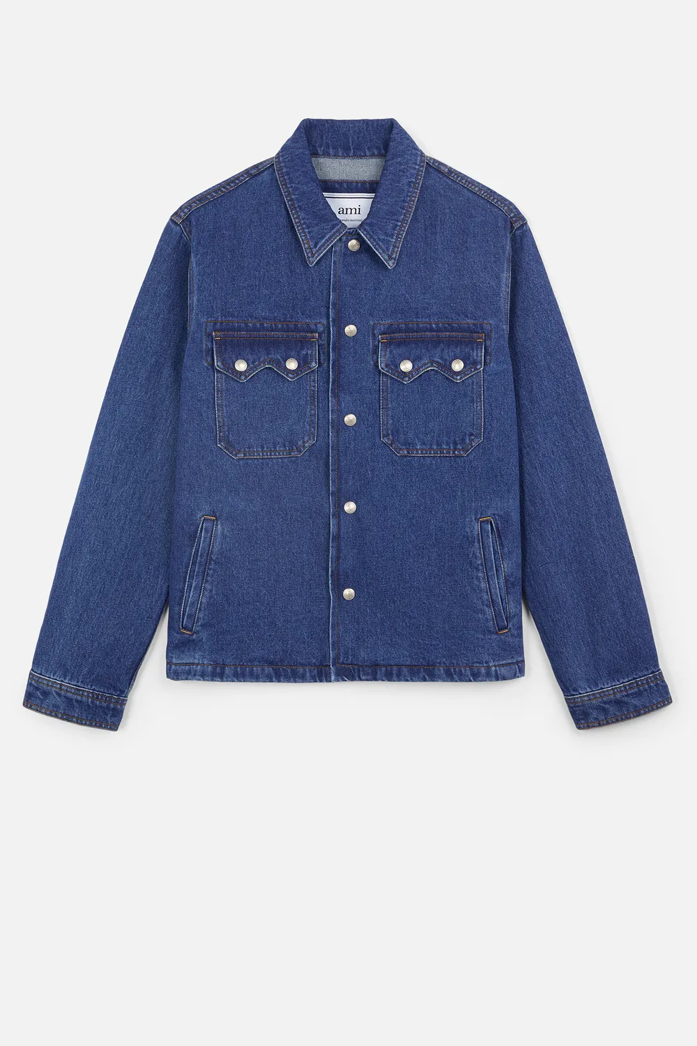 Click to view more detailed imagery on our partner's website Ami Alexandre Mattiussi Denim Jacket In Blue