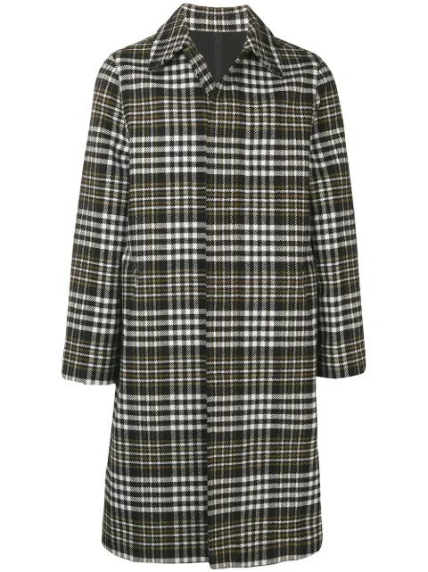 Click to view more detailed imagery on our partner's website Ami Alexandre Mattiussi Oversized Checked Wool-blend Coat In 950 Multicolore
