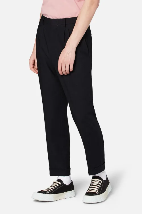 Pleated Carrot Fit Trousers - AMI Paris 