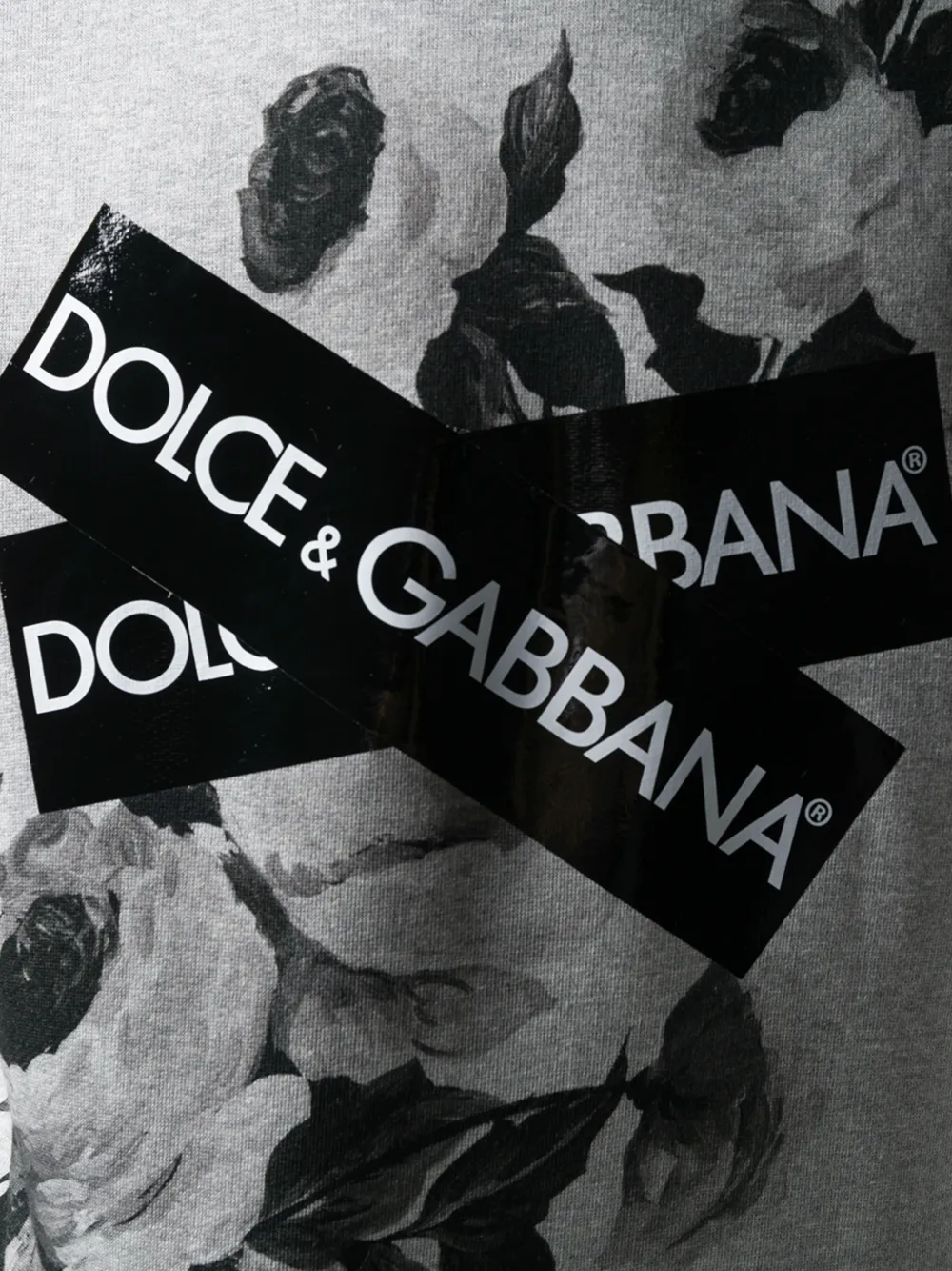 фото Dolce & gabbana толстовка с логотипом и цветочным принтом