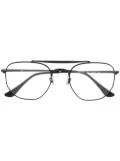 Ray-Ban top bar round glasses - Black