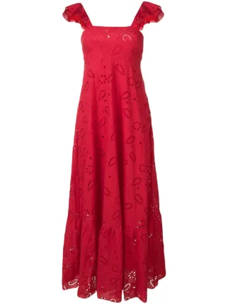 Liu Jo Open Embroidery Square Neck Gown 231 Shop Ss19 Online