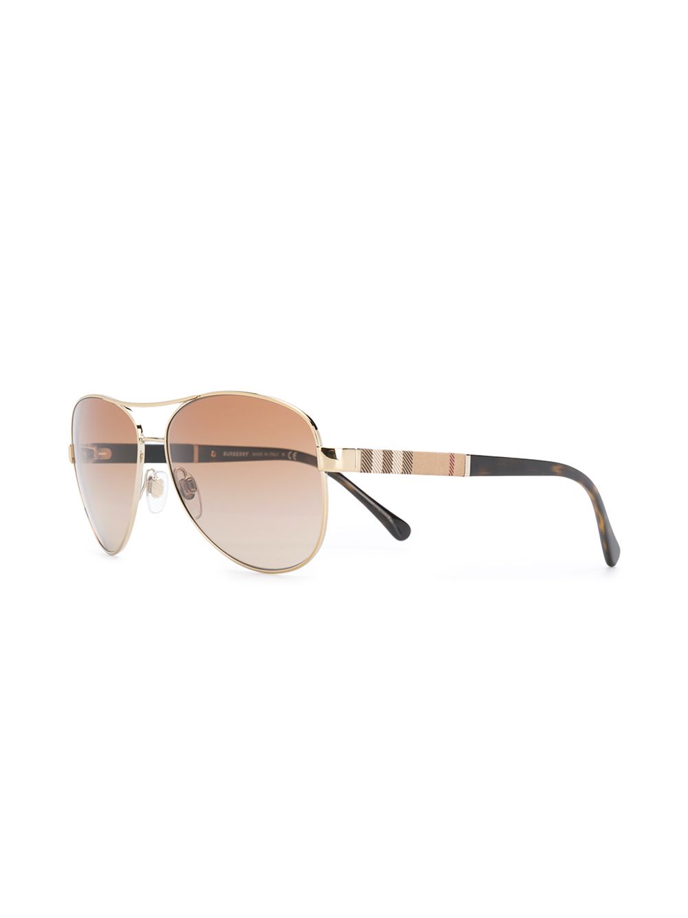 Burberry Eyewear Geruite zonnebril - Goud