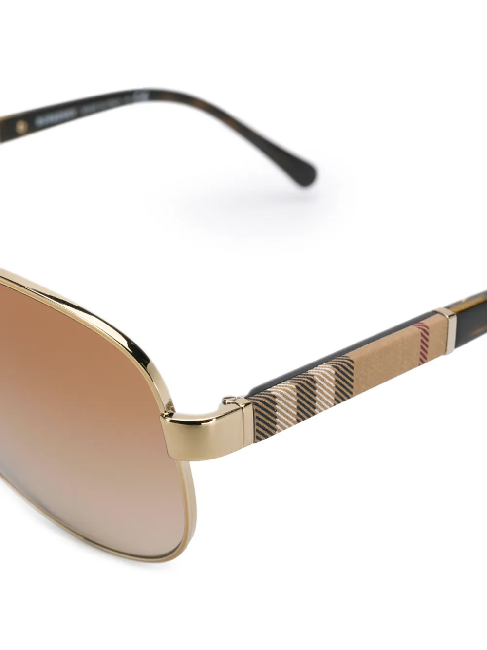 Burberry Eyewear Geruite zonnebril Goud